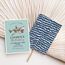 Uitnodiging voor haaienverjaardag