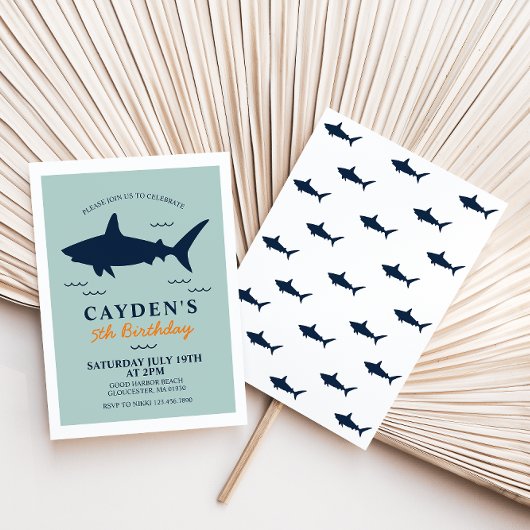 Uitnodiging voor haaienverjaardag