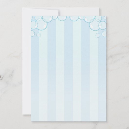 Uitnodiging voor haaienverjaardagsfeestje om jonge (Achterkant)