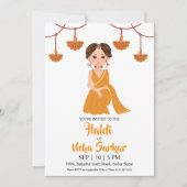 uitnodiging voor haldi-ceremonie (Voorkant)