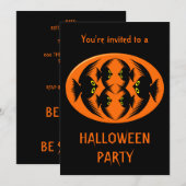  uitnodiging voor Halloween (Voorkant / Achterkant)