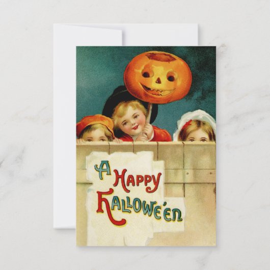  uitnodiging voor Halloween (Achterkant)