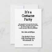  uitnodiging voor Halloween (Voorkant)