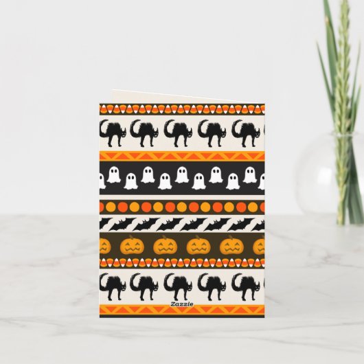  uitnodiging voor Halloween. (Achterkant)