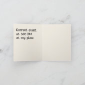 uitnodiging voor Halloween. (Binnen)