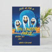 Uitnodiging voor Halloween (Staand voorkant)