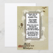 uitnodiging voor Halloween (Voorkant / Achterkant)