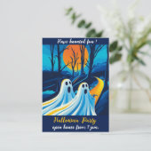 Uitnodiging voor Halloween (Staand voorkant)