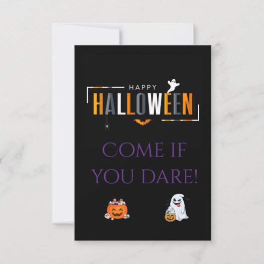 uitnodiging voor Halloween (Voorkant)