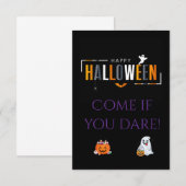 uitnodiging voor Halloween (Voorkant / Achterkant)