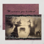 uitnodiging voor Halloween (Voorkant / Achterkant)