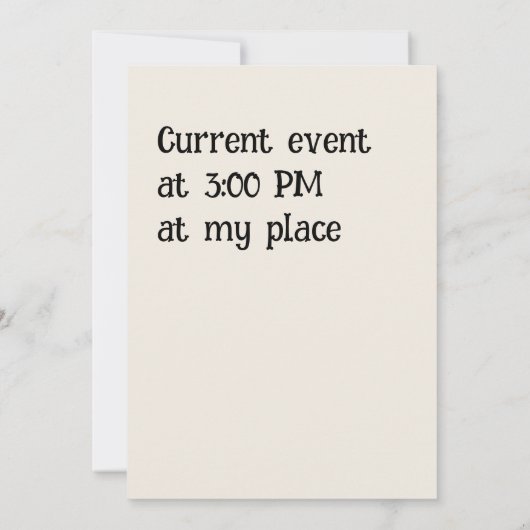  uitnodiging voor Halloween. (Achterkant)