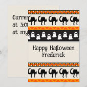 uitnodiging voor Halloween. (Voorkant / Achterkant)