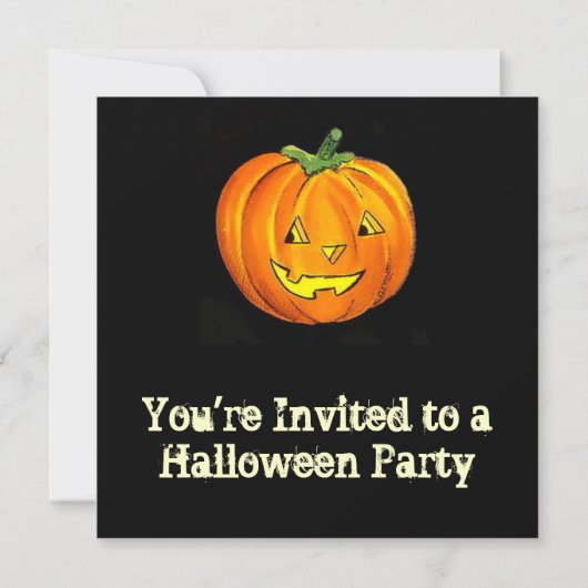 uitnodiging voor Halloween (Achterkant)