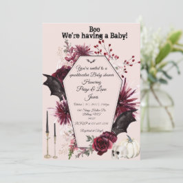 Uitnodiging voor Halloween baby shower