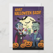 Uitnodiging voor Halloween Bash (Voorkant)