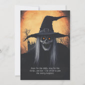 Uitnodiging voor Halloween Bash (Achterkant)