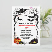 Uitnodiging voor Halloween Bat Party (Staand voorkant)