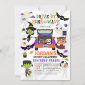 Uitnodiging voor Halloween Birthday Parade (Voorkant)