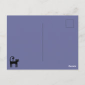 Uitnodiging voor Halloween Cat Party (Achterkant)