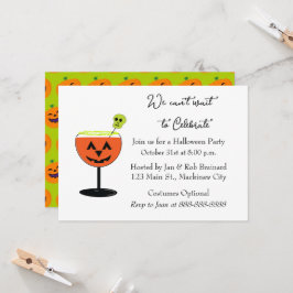 Uitnodiging voor Halloween Cocktail Party