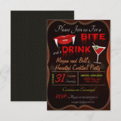 Uitnodiging voor Halloween Cocktail Party (Voorkant / Achterkant)