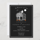 Uitnodiging voor Halloween Cocktail Party (Voorkant)