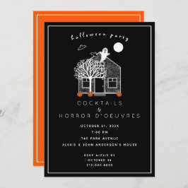 Uitnodiging voor Halloween Cocktail Party
