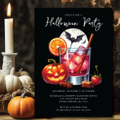 Uitnodiging voor Halloween Cocktail Party