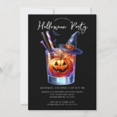 Uitnodiging voor Halloween Cocktail Party (Voorkant)