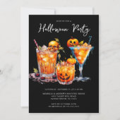 Uitnodiging voor Halloween Cocktail Party (Voorkant)