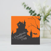 Uitnodiging voor Halloween Costume Party voor volw (Staand voorkant)