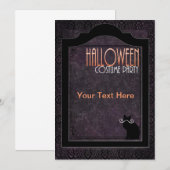 uitnodiging voor halloween costuum party (Voorkant / Achterkant)