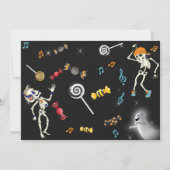 Uitnodiging voor Halloween-feest, Halloween-dansui (Achterkant)