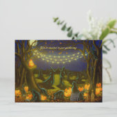 Uitnodiging voor Halloween /feest /trouwfeest uitn (Staand voorkant)