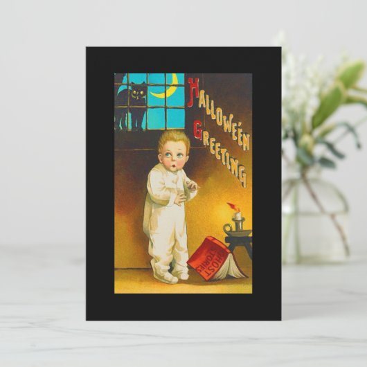 Uitnodiging voor Halloween Ghost Stories (Staand voorkant)