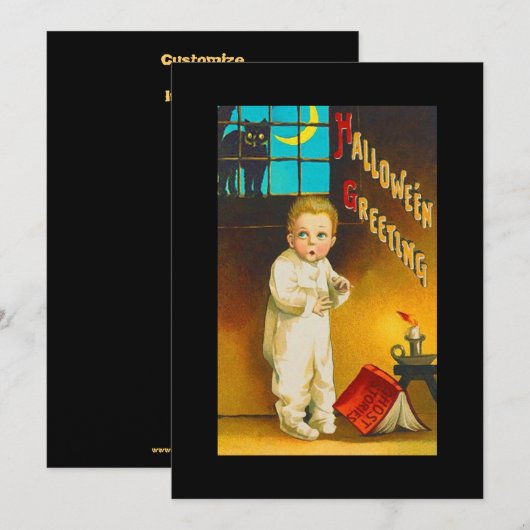 Uitnodiging voor Halloween Ghost Stories (Voorkant / Achterkant)