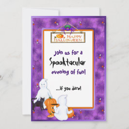 Uitnodiging voor Halloween Ghosts Party