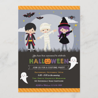 Uitnodiging voor Halloween/Halloween Partij
