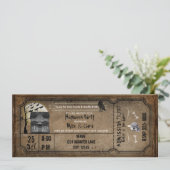 Uitnodiging voor Halloween  Haunted House (Staand voorkant)