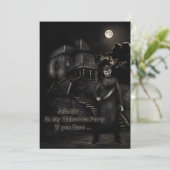 Uitnodiging voor Halloween House (Staand voorkant)