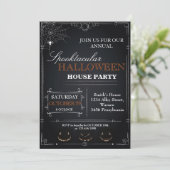 Uitnodiging voor Halloween House (Staand voorkant)