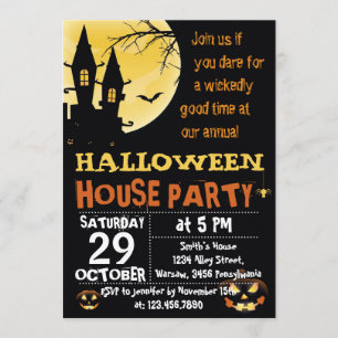 Uitnodiging voor Halloween House