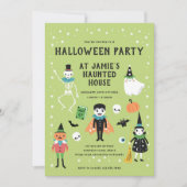 Uitnodiging voor Halloween House Party (Voorkant)