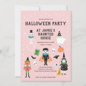Uitnodiging voor Halloween House Party (Voorkant)