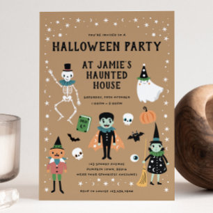 Uitnodiging voor Halloween House Party