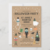 Uitnodiging voor Halloween House Party (Voorkant)