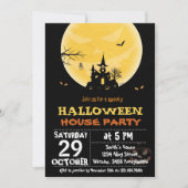 Uitnodiging voor Halloween House Party (Voorkant)