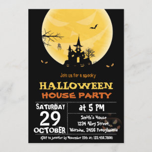 Uitnodiging voor Halloween House Party
