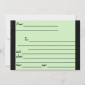 Uitnodiging voor Halloween 'It'z Halloween Let'z P (Achterkant)